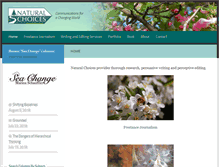 Tablet Screenshot of naturalchoices.com